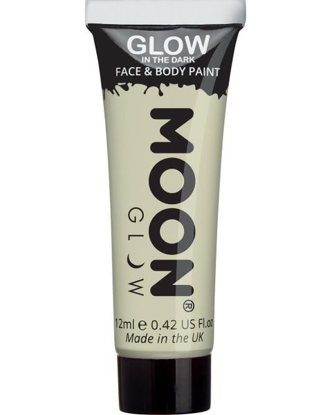 Klar Glow in the Dark Ansigts- og Kropsmaling 12 ml
