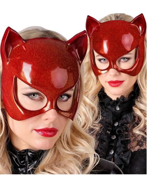 Rød Katt Øyemaske i Hardplast