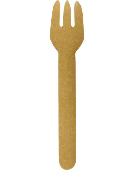 10 stk Miljøvennlige Gafler Gull 13 cm