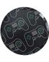 8 stk Svarte Papptallerkener 25 cm - Game On