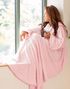 Snug Rug Deluxe Fleece Pledd i Lys Rosa 152x214 cm