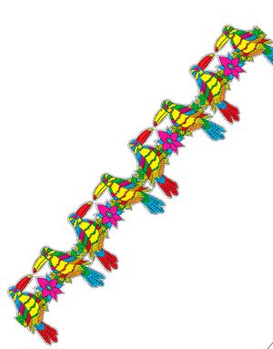 Party Guirlander med Toucan Fugler - 3 meter