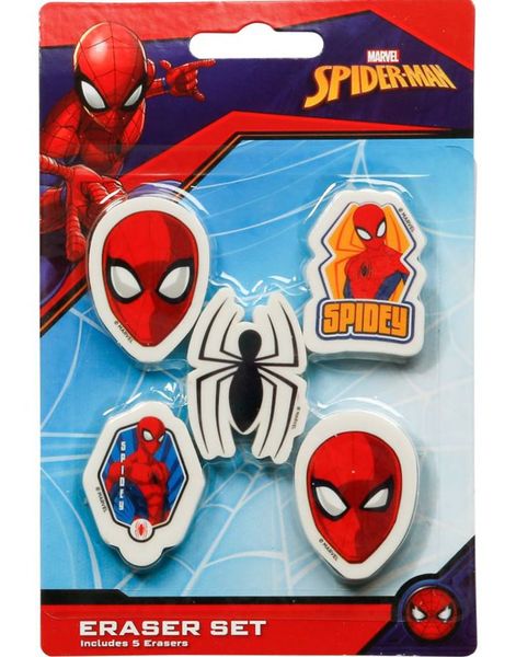 5 stk Spiderman Viskelær