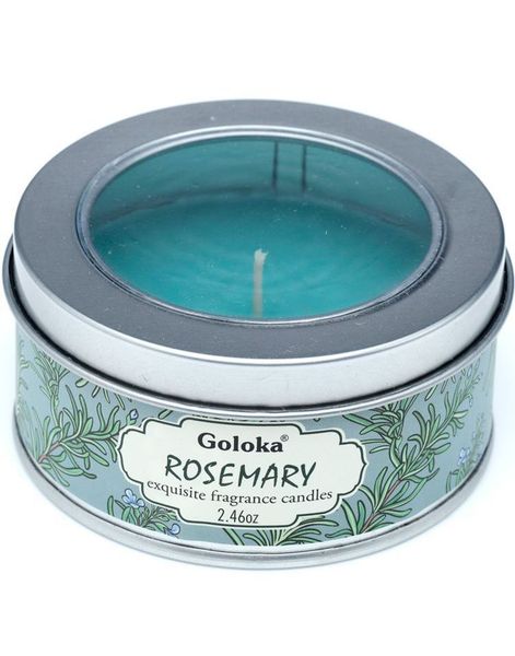 Goloka Rosemary Duftlys i Metalbeholder