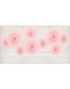 3 stk Lys Pudderrosa Dekorations Vifter