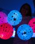 5 stk Ballonger med LED Lys - Stjerner Flerfarget -illoms