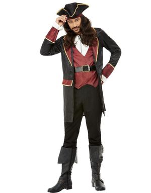 Deluxe Swashbuckler Pirat Kostume til Mand