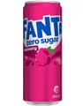 Fanta Raspberry Zero - Sukkerfri Hindbærsmag 330 ml