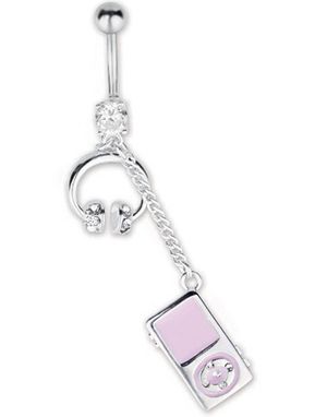 Music Lover Navlepiercing - Rosa