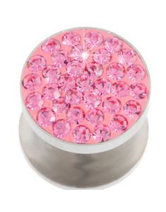Sparkling Pink Stones - Fake Plug