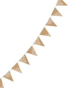 Brunt Vimpelbanner med Blondemotiv 210 cm