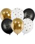 6 stk 30 cm Ballonger - Happy New Year Ballongbukett