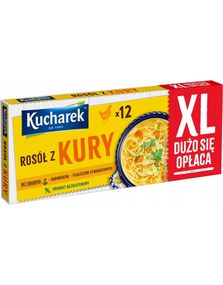 Kucharek Chicken Bouillon - 12 stk Kylling Buljongterninger 120 gram (Polen)