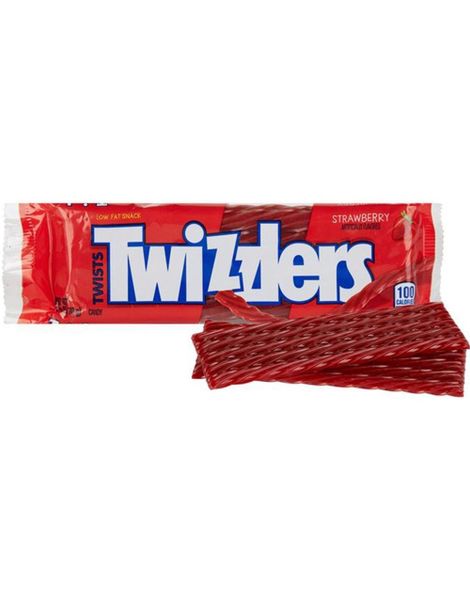 Twizzlers Strawberry - Lakrisstenger med Jordbærsmak 70 gram (USA Import)