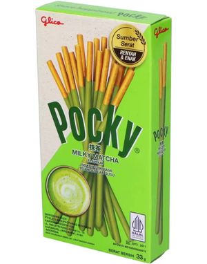 Pocky Milky Matcha - Kiksestænger med Matchasmak 33 gram (Japan)