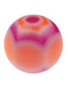 Hexagonal Rosa - 6 mm Akrylkugle til 1,6 mm stang
