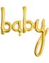 Baby - Gullfarget Folieballong 75,5x73,5 cm