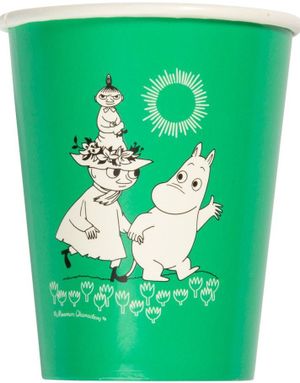 8 stk Mummitrollet Papirkopper 