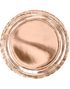 6 stk Metallisk Rosegull Papptallerkener 23 cm