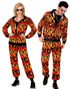  80 Talls Disco 8 Grilldress til Voksen UV GLOW - Small
