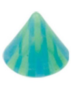 Ruter Grøn/Blå - 3 mm Akrylkugle til 1,2 mm stang
