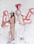 Rose Gullfarget Stor Penis Folieballong 112 cm