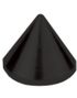 Metallic Point - Sort Dermal Anchor Kugle