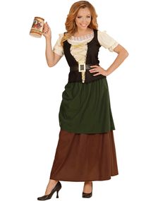 Middelalderlig Oktoberfest dame - Kostume