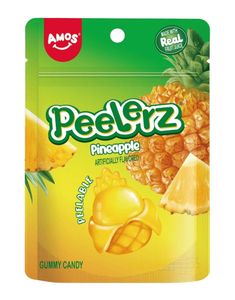 Peelerz Gummy Pinapple - Skrælbar Geléslik med Ananassmag 65 gram