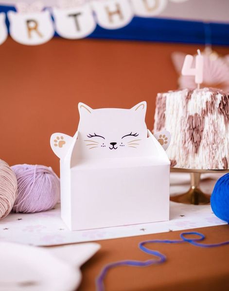 6 stk Kakebokser 15,5x8x18 cm - Kitty Party