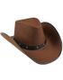 Brun Cowboyhat med Nitter