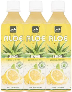 20 stk Tropical Aloe Vera Sitron Leskedrikk 500 ml - Hel Eske