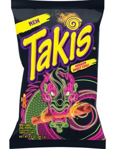 Takis Tortilla Chips - Dragon Sweet Chilli 100 Gram (USA - Meget Stærk)