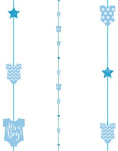 Its a Boy - Blå Bodyformet Ballonhale 182 cm