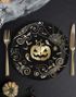 6 stk. Papptallerkener Spooky Pumpkin - 23 cm