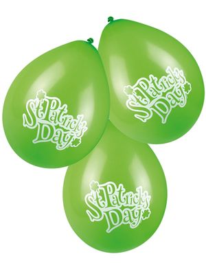 6 stk Balloner 25 cm - St Patrick's Day