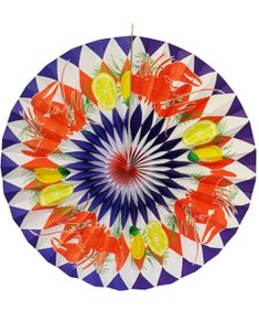 Dekorativ Papir Roset 44 cm - Krebsefest