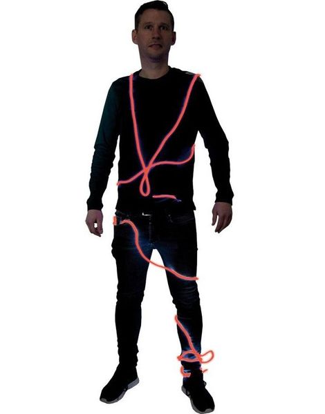 Rød Neon Lysslynge 3 m