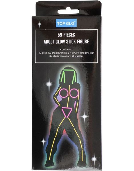 Glow Stick Figur med 59 Deler - Dame