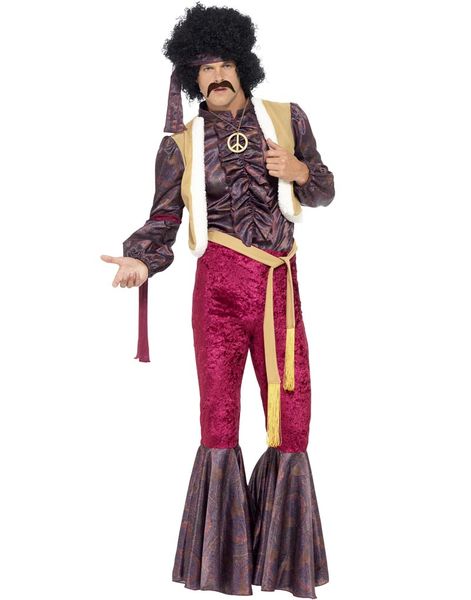Super Sejt Hippiekostume til Mand