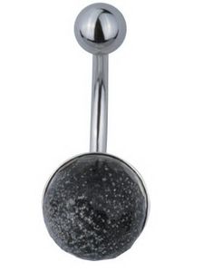 Shadow Stone Belly Piercing - Grey