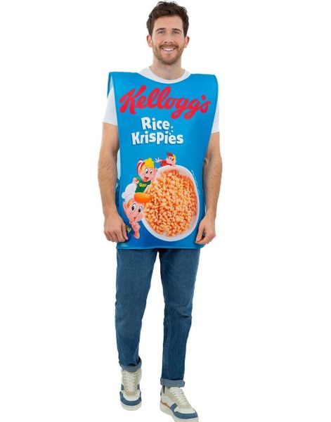 Lisensiert Kellogs Rice Krispies Unisex Kostyme til Voksen - Onesize
