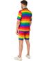 Regnbuefarget Dress med Shorts og Kortermet Skjorte til Herre - Suitmeister