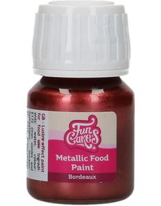 FunCakes Spiselig Burgunder Metallic Maling 30ml