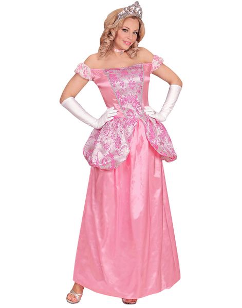 Rosa Prinsessekostume 4 Dele