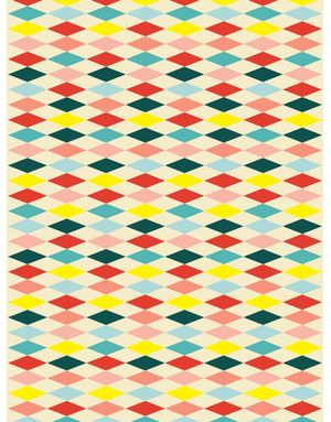Papirduk Sirkus Diamant Mønster 120x180 cm - Circus Party