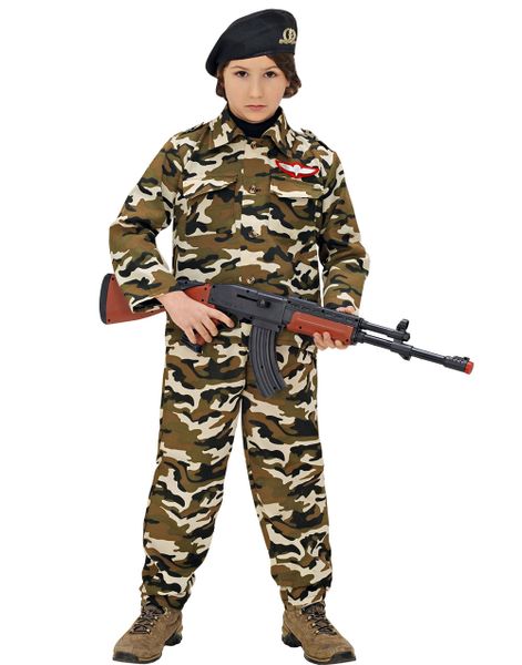 Militær Kostume til Børn med Hat
