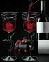 2 stk Roseformede Glass
