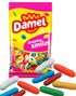 1 kg Damel Lakrids Comfits/Torpedoes - Farverig Lakrids med Hårdt Skal