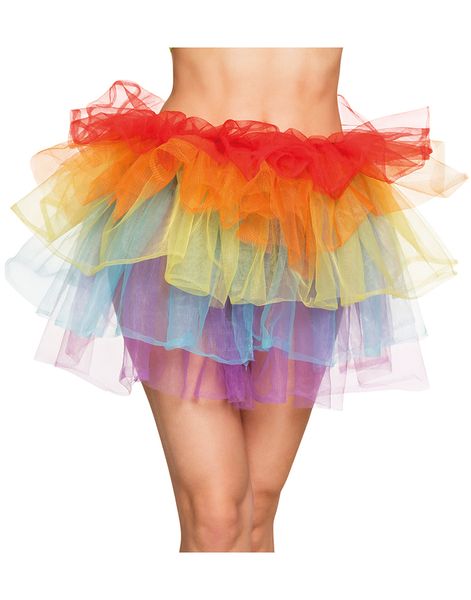 Regnbuefarvet Tutu-Skørt
